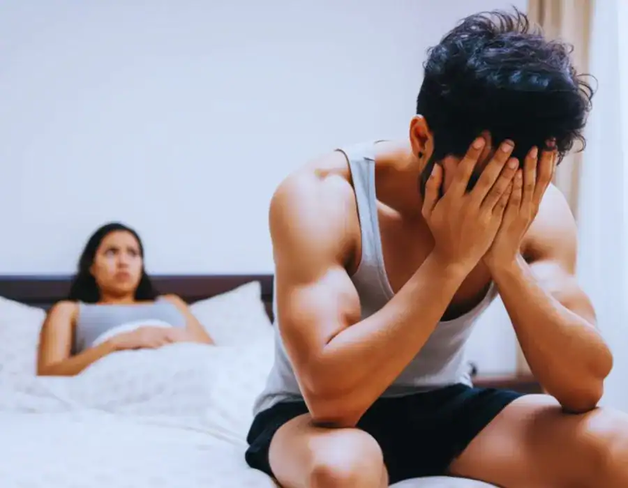 Image of upset man in need of erectile dysfunction treatment Marlborough